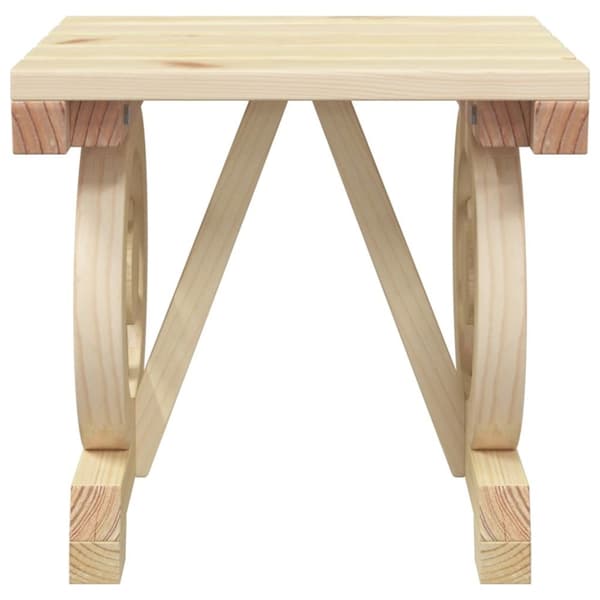 vidaXL haveskammel 40x36,5x38,5 cm massivt grantræ