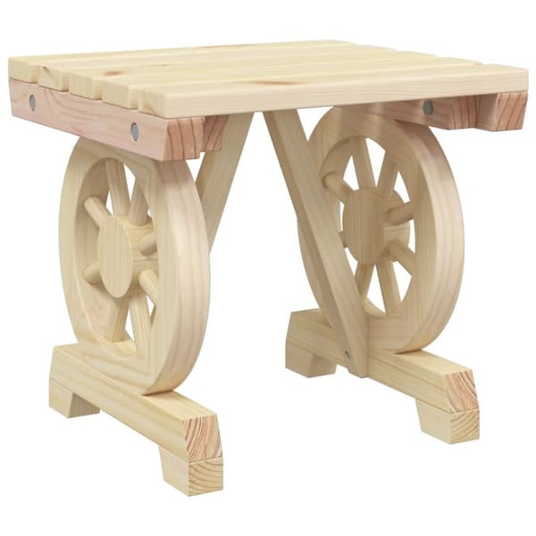 vidaXL Hagefotskammel 40x36,5x38,5 cm heltre gran