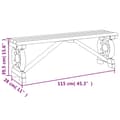 Miniatyrbilde 9 av 9: vidaXL Hagebenker 2 stk heltre gran