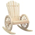 Miniatyrbillede 2 af 9: vidaXL Adirondack-gyngestol til haven massivt grantræ