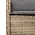 Miniatyrbilde 8 av 10: vidaXL Hagestoler med puter 2 stk blandet beige polyrotting