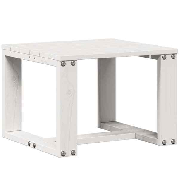 vidaXL Hagesofagruppe hvit 3 deler heltre furu