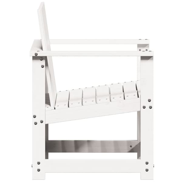 vidaXL Hagesofagruppe hvit 3 deler heltre furu