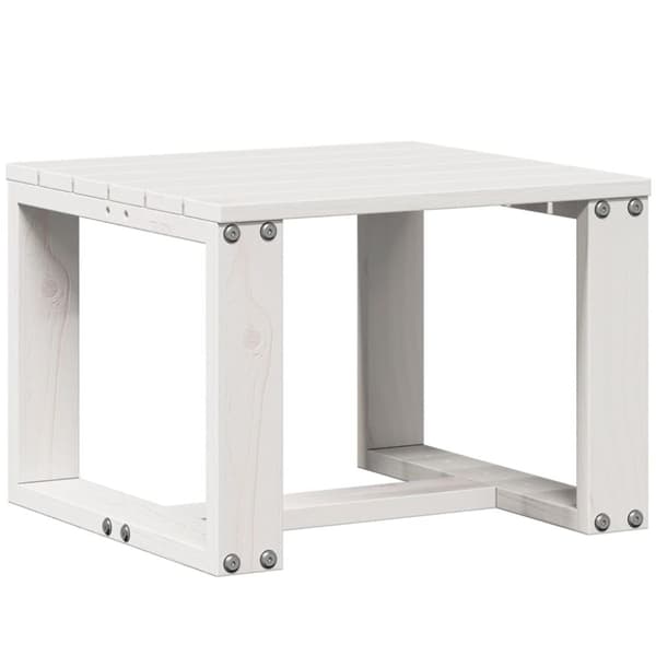 vidaXL Hagesofagruppe hvit 3 deler heltre furu