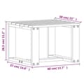 Miniatyrbilde 11 av 11: vidaXL Hagesofagruppe hvit 3 deler heltre furu