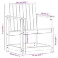 Miniatyrbilde 9 av 10: vidaXL Hagesofagruppe 3 deler voksbrun heltre furu