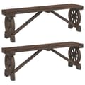 Miniatyrbilde 2 av 9: vidaXL Hagebenker 2 stk heltre gran