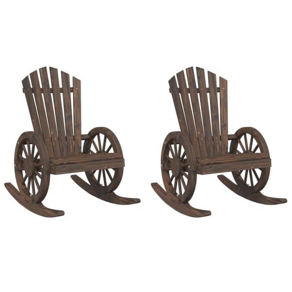 vidaXL Adirondack keinutuolit 2 kpl täysi kuusi