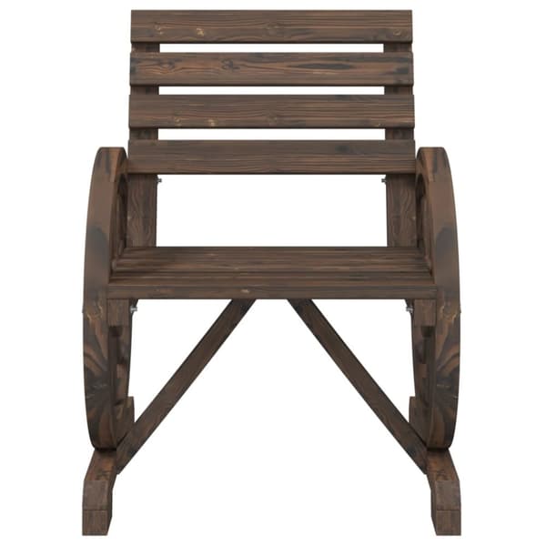 vidaXL Utestoler 4 stk heltre gran