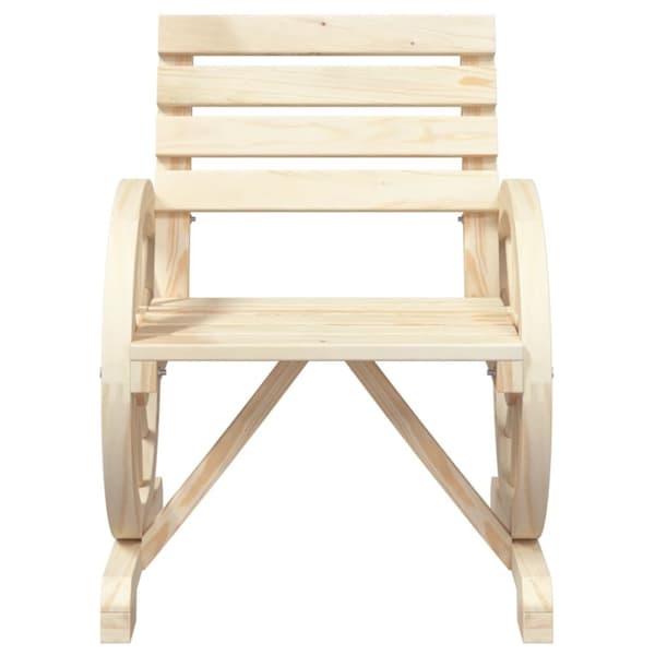 vidaXL Utestoler 4 stk heltre gran
