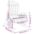 Miniatyrbilde 10 av 10: vidaXL Adirondack gyngestoler 2 stk heltre gran