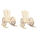 Miniatyrbilde 2 av 10: vidaXL Adirondack gyngestoler 2 stk heltre gran