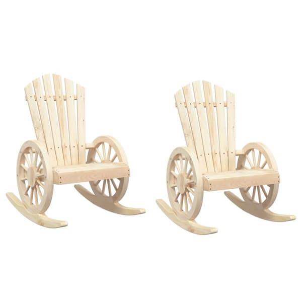 vidaXL Adirondack gyngestoler 2 stk heltre gran