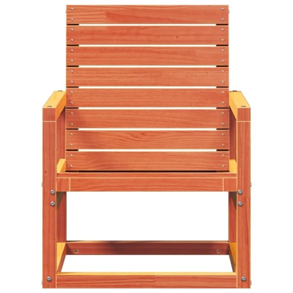 vidaXL Trädgårdsstol vaxbrun 57,5x63x76 cm massiv furu
