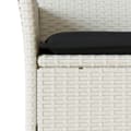 Miniatyrbillede 7 af 10: vidaXL havestole med hynder 2 stk. polyrattan hvid