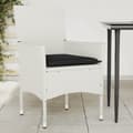 Miniatyrbillede 10 af 10: vidaXL havestole med hynder 2 stk. polyrattan hvid