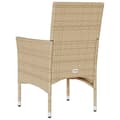 Miniatyrbillede 7 af 10: vidaXL havestole med hynder 2 stk. polyrattan beige