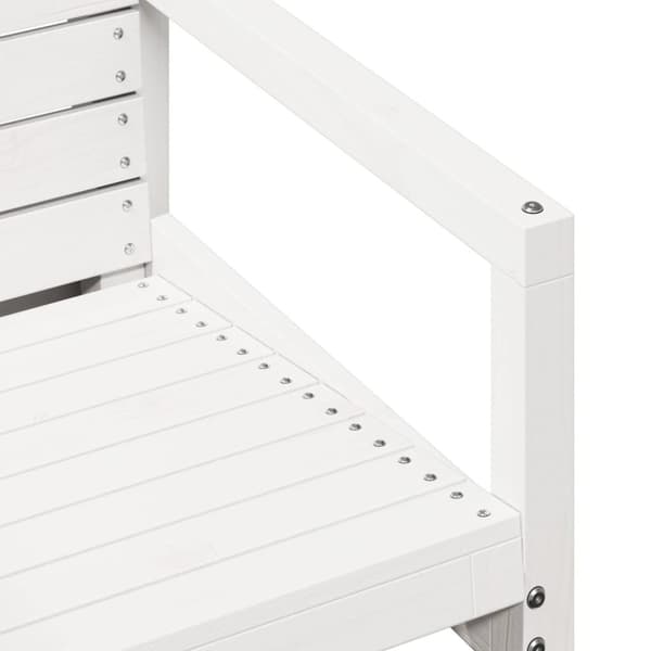 vidaXL havestol 57,5x63x76 cm massivt fyrretræ hvid