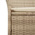 Miniatyrbilde 8 av 10: vidaXL Hagestoler med puter 2 stk beige polyrotting og heltre