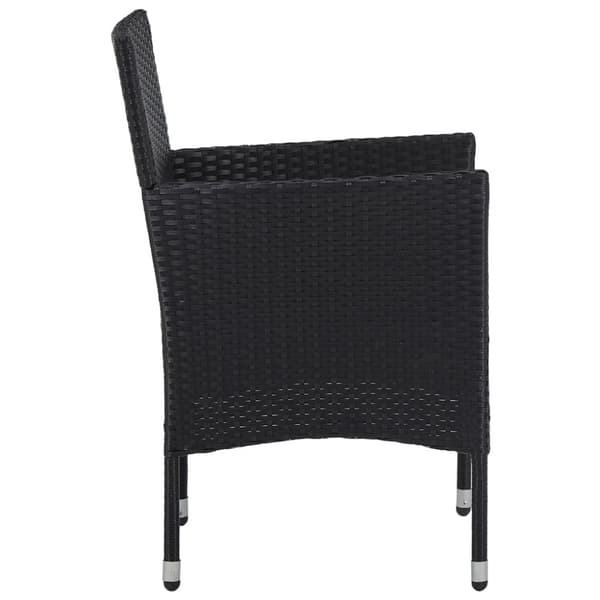 havestole 2 stk. polyrattan sort