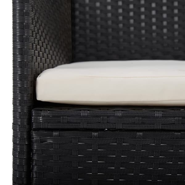 havestole 2 stk. polyrattan sort