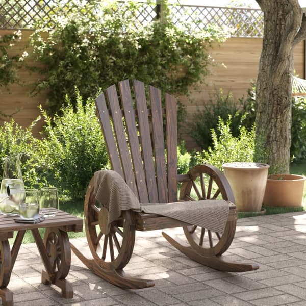 Gungstol adirondack massivt granträ