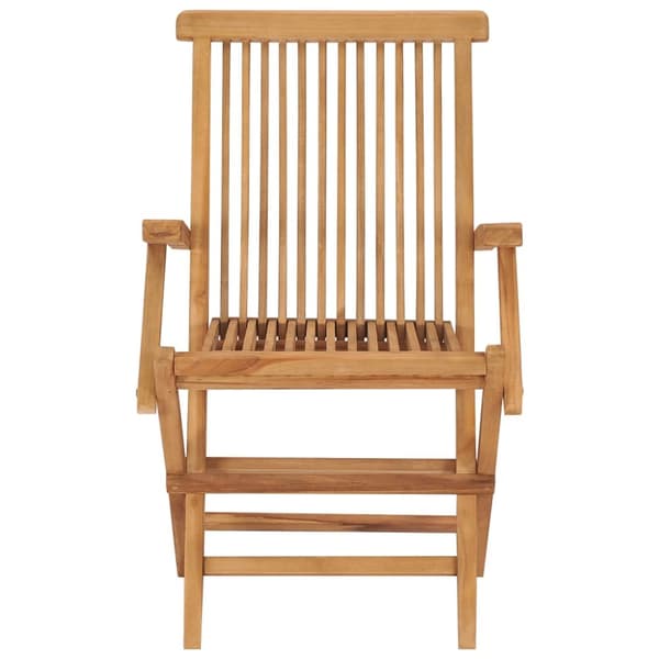 Hopfällbara trädgårdsstolar 4 st massiv teak