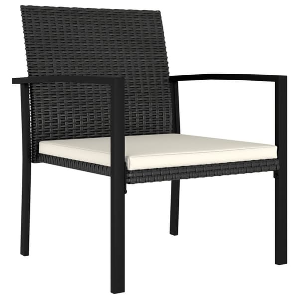 havestole 4 stk. polyrattan sort