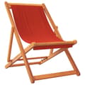 Miniatyrbillede 3 af 9: foldbare strandstole 2 stk. stof rød