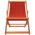Miniatyrbillede 4 af 9: foldbare strandstole 2 stk. stof rød