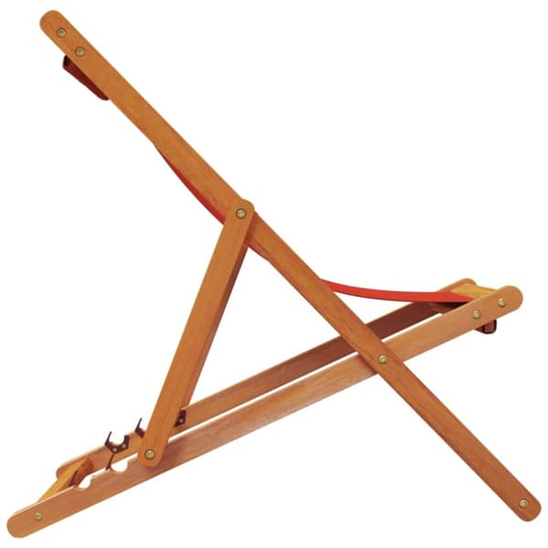 foldbare strandstole 2 stk. stof rød