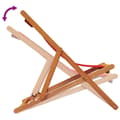 Miniatyrbillede 7 af 9: foldbare strandstole 2 stk. stof rød