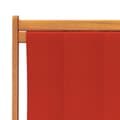 Miniatyrbillede 8 af 9: foldbare strandstole 2 stk. stof rød