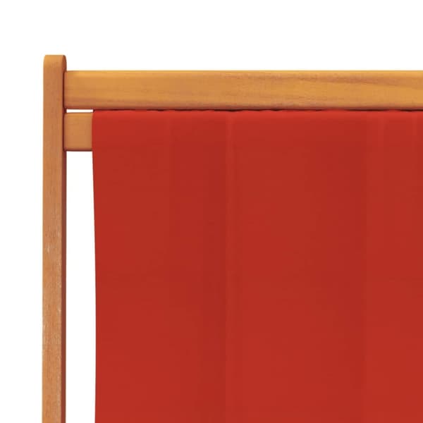 foldbare strandstole 2 stk. stof rød