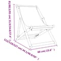 Miniatyrbillede 9 af 9: foldbare strandstole 2 stk. stof rød