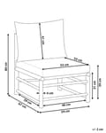 Miniatyrbillede 3 af 11: Havestol Off White Bambus Træ Lounge Stol til Haven Bambusstol til Udendørs Loungestol
