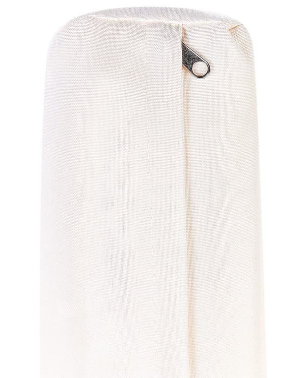 Havestol Off White Bambus Træ Lounge Stol til Haven Bambusstol til Udendørs Loungestol