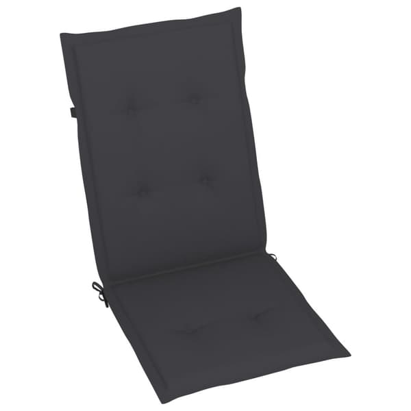 foldbare havestole 6 stk. med hynder massivt akacietræ