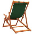 Miniatyrbild 6 av 9: Hopfällbara strandstolar 2 st grön tyg