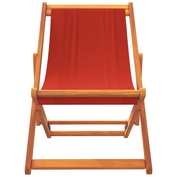vidaXL foldbare strandstole 2 stk. stof rød