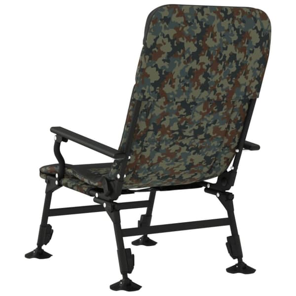 vidaXL fiskestol med armlæn foldbar camouflage