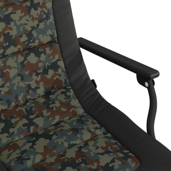 vidaXL fiskestol med armlæn foldbar camouflage