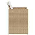 Miniatyrbillede 5 af 11: vidaXL havestole 4 stk. med hynder polyrattan beige