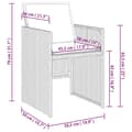 Miniatyrbillede 10 af 11: vidaXL havestole 4 stk. med hynder polyrattan beige