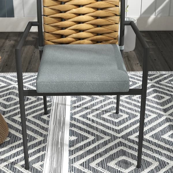 Rootz Puutarhatuolit - Ulkotuolit - Patiotuolit - Istuintyynyt - Säänkestävät - Moderni muotoilu - PE-rottinki - Polyesteri - Ruskea-harmaa - 40W x 47