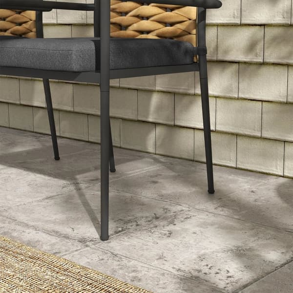 Rootz Trädgårdsstolar - Utestolar - Uteplatsstolar - Sittdynor - Väderbeständig - Modern design - PE-rotting - Polyester - Svart - 57 X 58 X 87cm