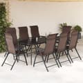 Miniatyrbillede 3 af 11: vidaXL havestole 8 stk. foldbar polyrattan brun