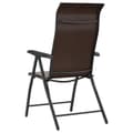 Miniatyrbillede 8 af 11: vidaXL havestole 8 stk. foldbar polyrattan brun