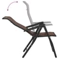Miniatyrbillede 9 af 11: vidaXL havestole 8 stk. foldbar polyrattan brun