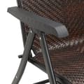 Miniatyrbillede 10 af 11: vidaXL havestole 8 stk. foldbar polyrattan brun